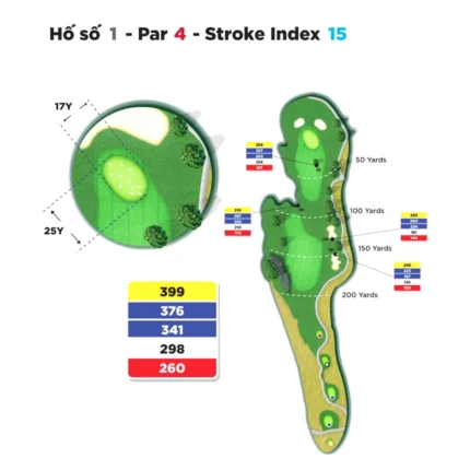 Hố 01 Kings Course Sân Golf Hoàng Gia - Sân Golf Yên Thắng - Royal Golf Ninh Binh Alegolf