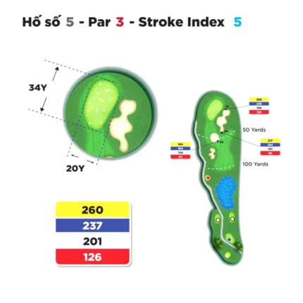 Hố 05 Kings Course Sân Golf Hoàng Gia - Sân Golf Yên Thắng - Royal Golf Ninh Binh Alegolf