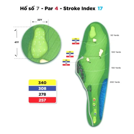 Hố 07 Queen Course Sân Golf Hoàng Gia - Sân Golf Yên Thắng - Royal Golf Ninh Binh Alegolf