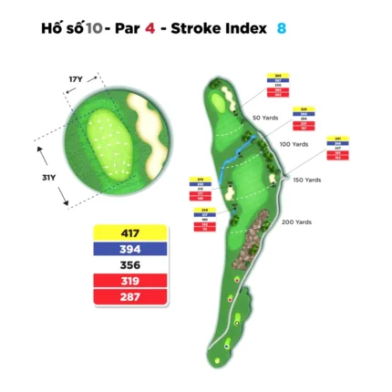 Hố 10 Kings Course Sân Golf Hoàng Gia - Sân Golf Yên Thắng - Royal Golf Ninh Binh Alegolf