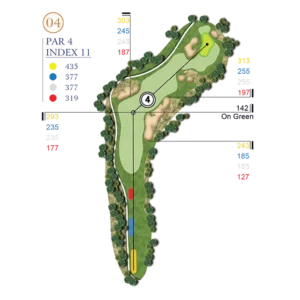 Hố 4 Sân Hồ Hố 4 Sân Hồ của sân golf Vũ Yên Hải Phòng