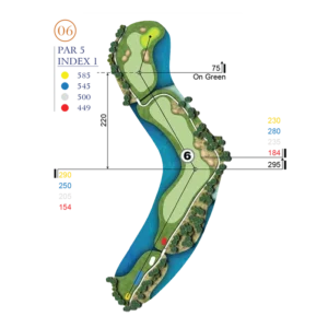 Hố 6 Sân Hồ Hố 6 Sân Hồ của sân golf Vinpearl Hai Phong