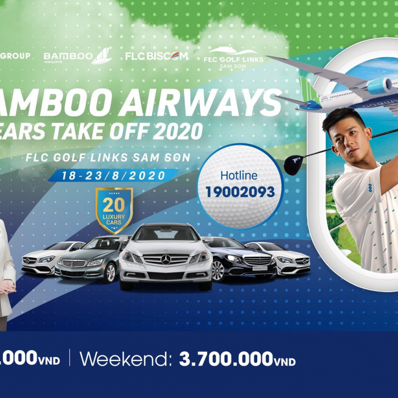 Bamboo Airways 2 Years Take off 2020 - đăng ký giải golf