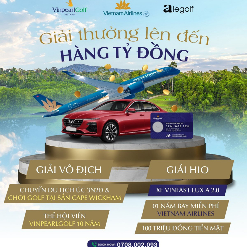 Thông tin giải Golf Vinpearl - Vietnam airline "Green Journey to Phú Quốc"