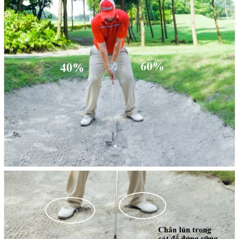 Cách đánh bóng golf ra khỏi tình huống "ấp trứng"