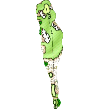 Hố golf 12 Sân golf Nara Bình Tiên