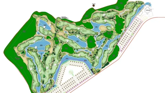 Sơ đồ thiết kế và xây dụng sân golf BRG Hà Nam
