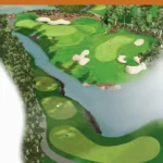 Legends Hình ảnh bản đồ hố 15 của sân golf Sóc sơn