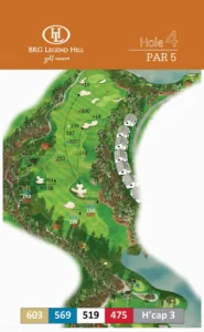 Legends Hình ảnh bản đồ hố 4 của sân golf Sóc sơn