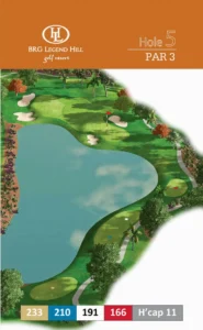 Legends Hình ảnh bản đồ hố 5 của sân golf Sóc sơn