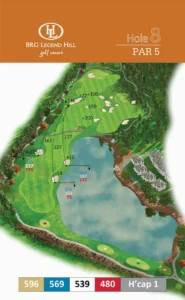 Legends Hình ảnh bản đồ hố 8 của sân golf Sóc sơn