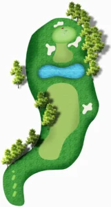 Masters Hinh anh ban do ho 18 của sân golf Sóc sơn