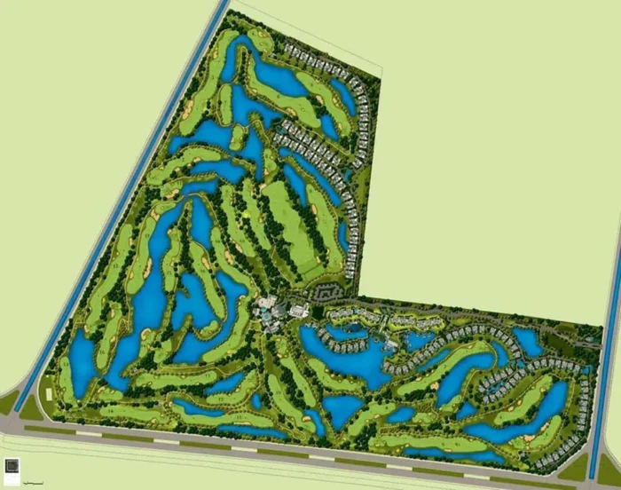 Hình ảnh sơ đồ sân golf Củ Chi