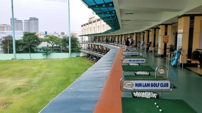 Sân tập golf Him Lam với 3 tầng phát bóng Alegolf