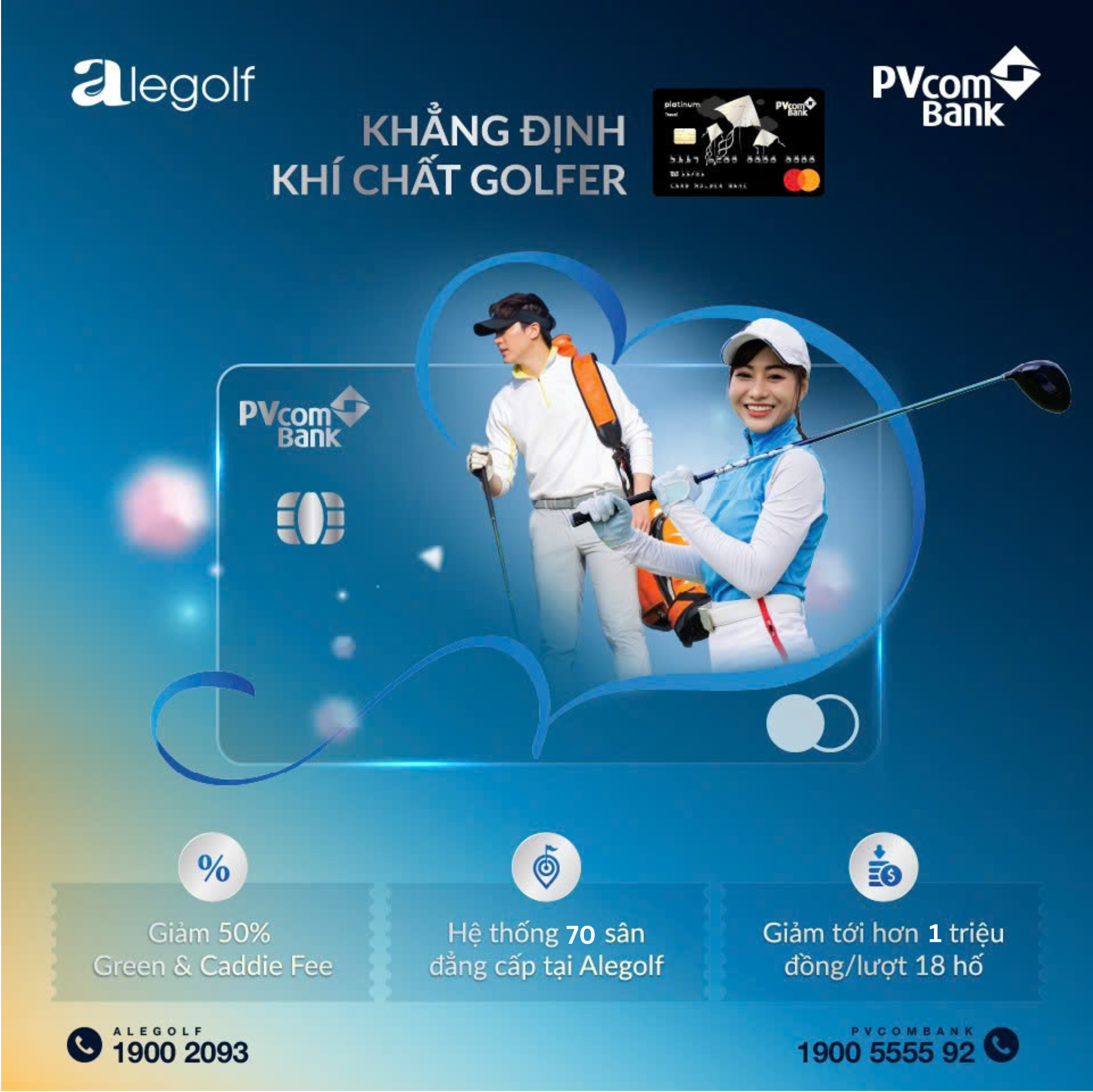 Ưu đãi chơi golf PVcombank - Alegolf
