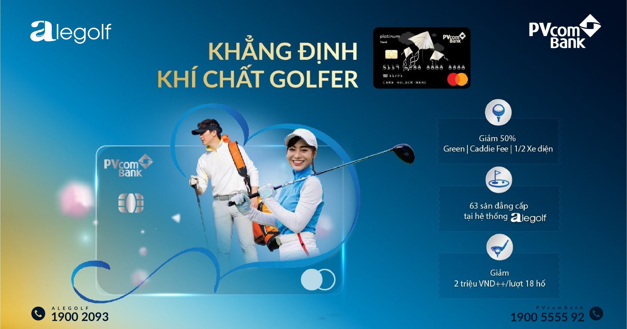 Ưu đãi chơi golf PVcombank - Alegolf