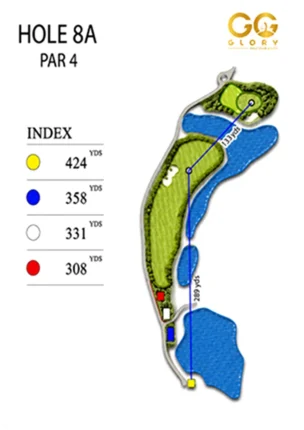 Hình ảnh hố golf Mountain 8a Hình ảnh hố golf Mountain 8a