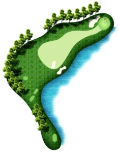 Bản đồ hố 05 - sân golf Đồng Mô - BRG Kings Island Golf Resort - Lakeside - Alegolf