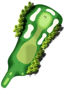 Bản đồ hố 06 - sân golf Đồng Mô - BRG Kings Island Golf Resort - Lakeside - Alegolf