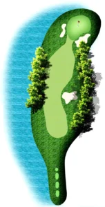 Bản đồ hố 18 Mountain View