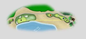 Sân Phía Nam Hình Ảnh Bản Đồ Hố Số 06 Sân Golf BRG Hà Nam - Legend Valley Country Club Alegolf