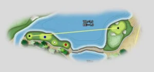 Sân Phía Nam Hình Ảnh Bản Đồ Hố Số 11 Sân Golf BRG Hà Nam - Legend Valley Country Club Alegolf