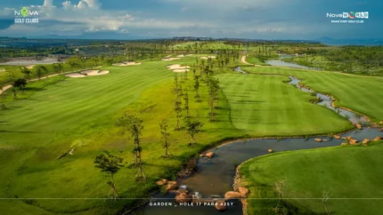 Panoramic view of Novaworld Phan Thiet Golf Club.