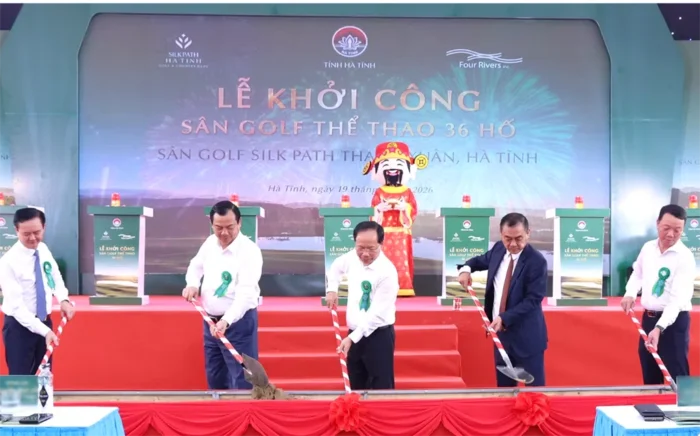 Khởi công sân golf Silk Path Hà Tĩnh Khởi công sân golf Silk Path Hà Tĩnh